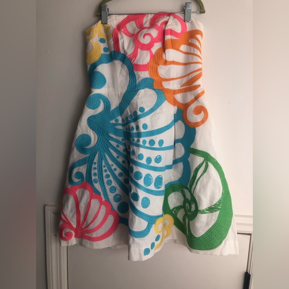 Lily Pulitzer strapless floral skirt
